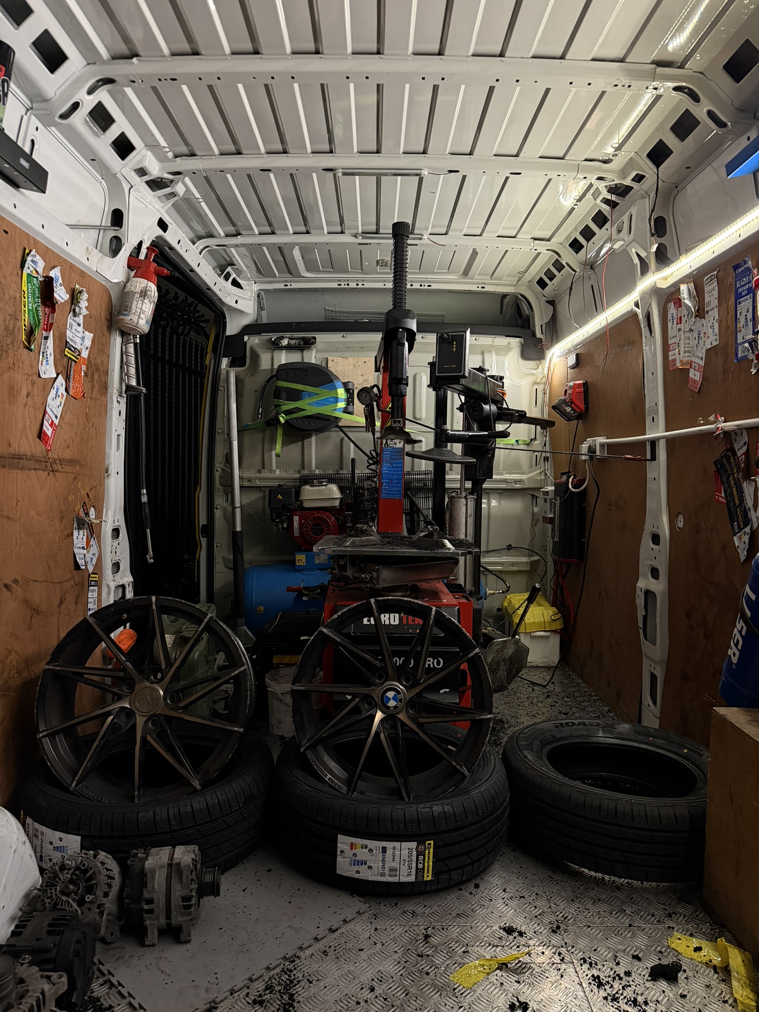 My Tyres mobile tyre repair van helping a driver