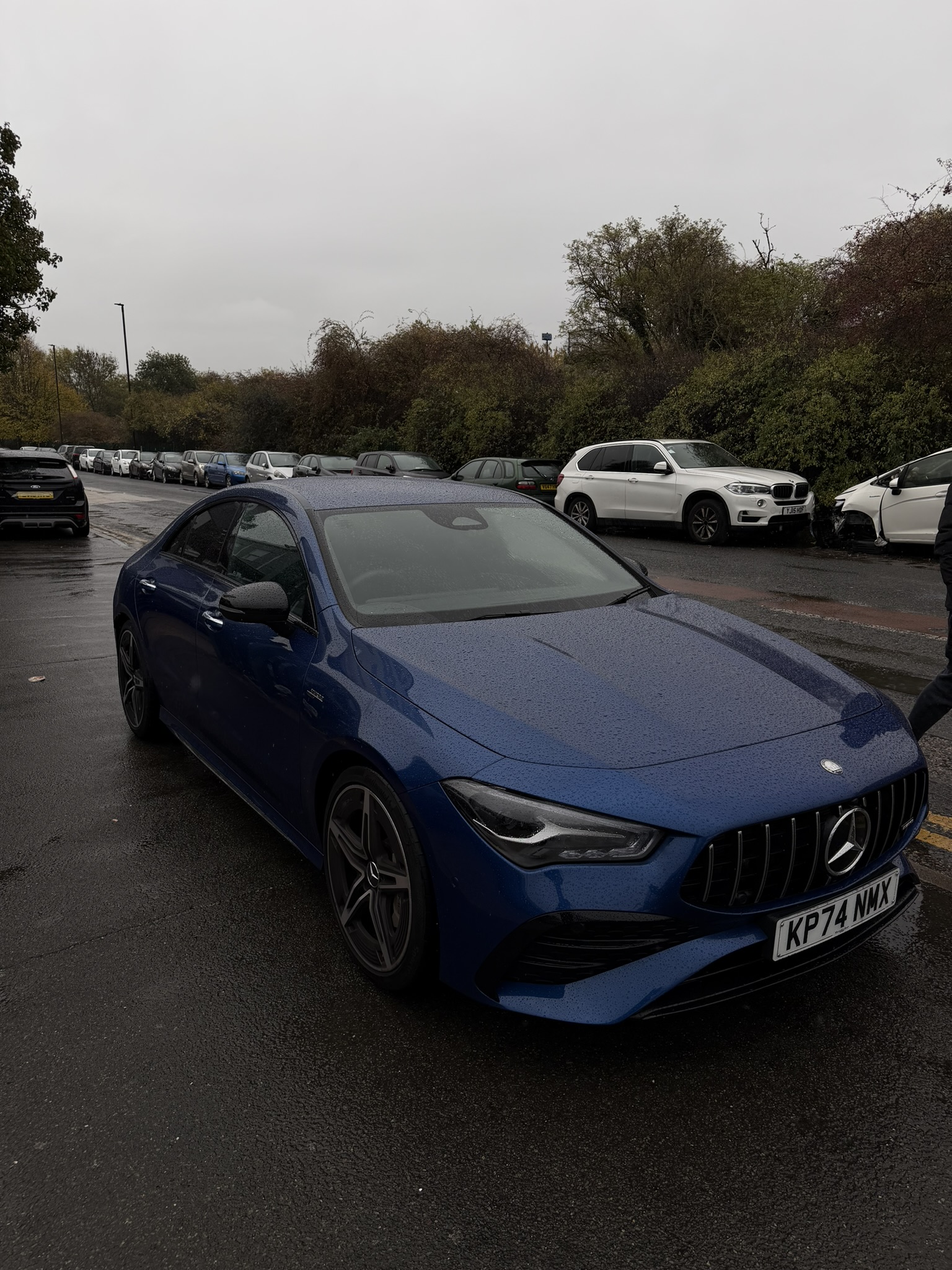 Tyre being repaired or replaced on the spot